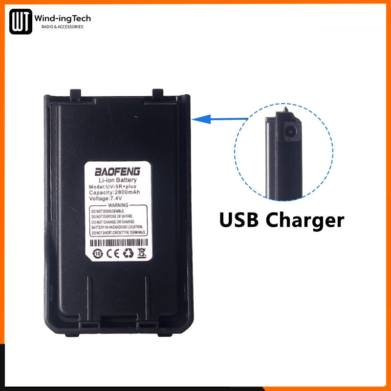Baofeng UV-S9 Battery UV-5R+Plus UV-S9 Pro/V2 Walkie Talkie Li-ion Battery USB Charger 2800mAh For UV-10R BF-UVB3 Plus UV-5R Max
