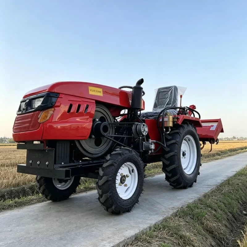 

Customized Export 60HP Wheeled Cultivator, 4‑Wheel Drive Rotary Tiller, Multifunctional Agricultural Rotary Tiller Tractor
