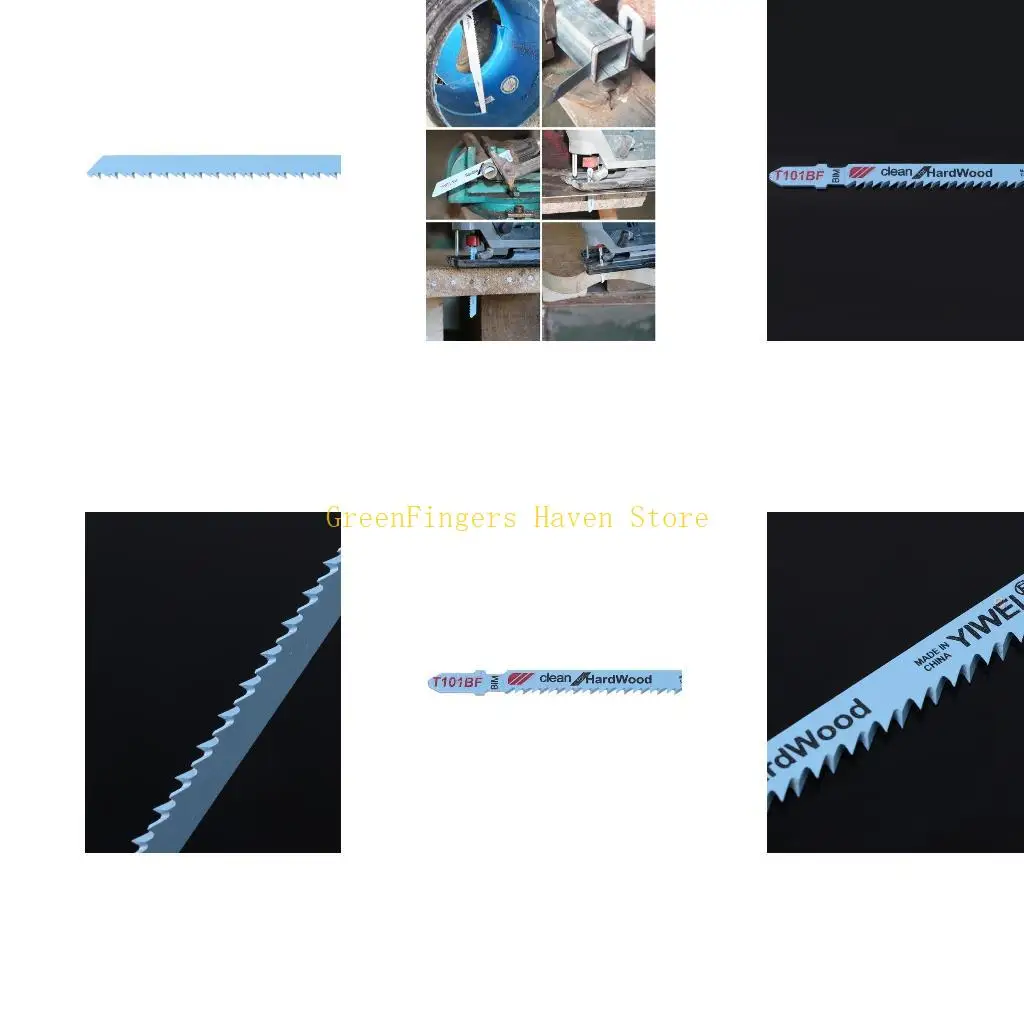 

F68D 5 шт. T101BF Биметаллические полотна для лобзика с Т-образным хвостовиком Режущий инструмент для очистки древесины твердых