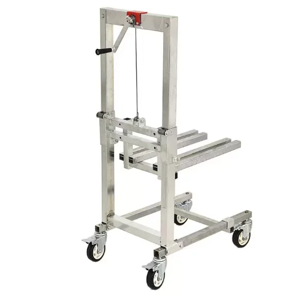Integrated folding rocker light household lift car hidden self-locking winch self-locking up and down manual unloading artifact