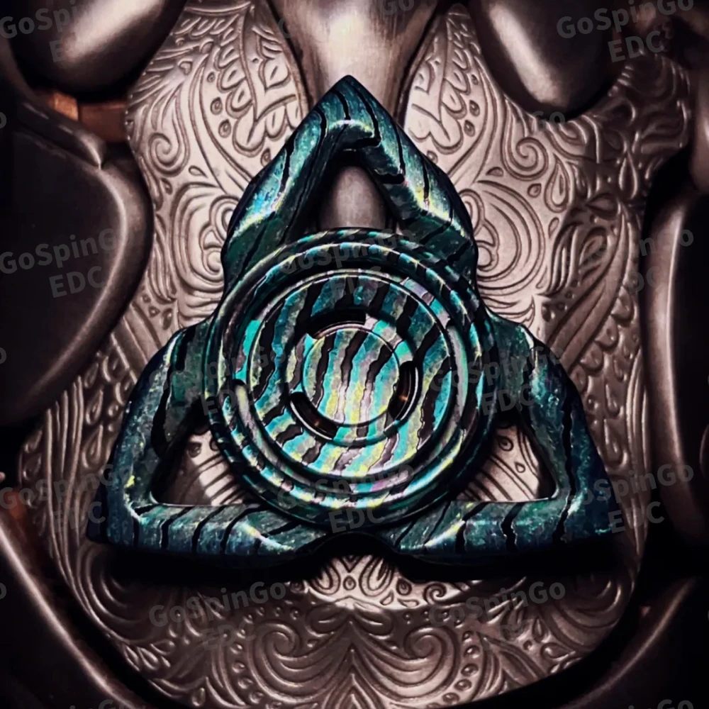 DOB EDC Double Brightness Fidget Spinner Fidget Toys For Adults Office Desk Accessories Anxiety Relief Gadgets Spinner