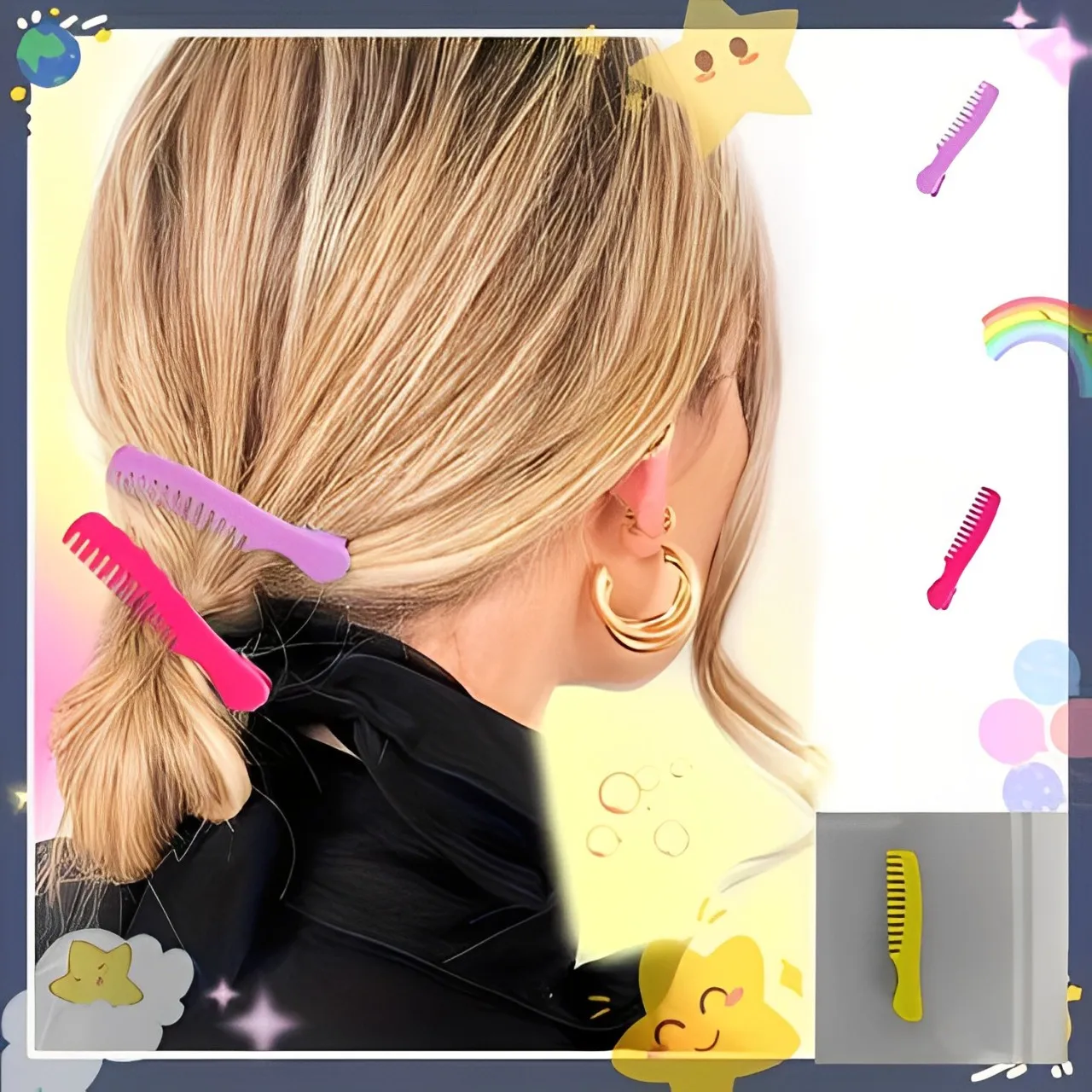 

Sweet And Cute New Candy Hair Clip For Girls In Europe And America Colorful One Line Hair Clip