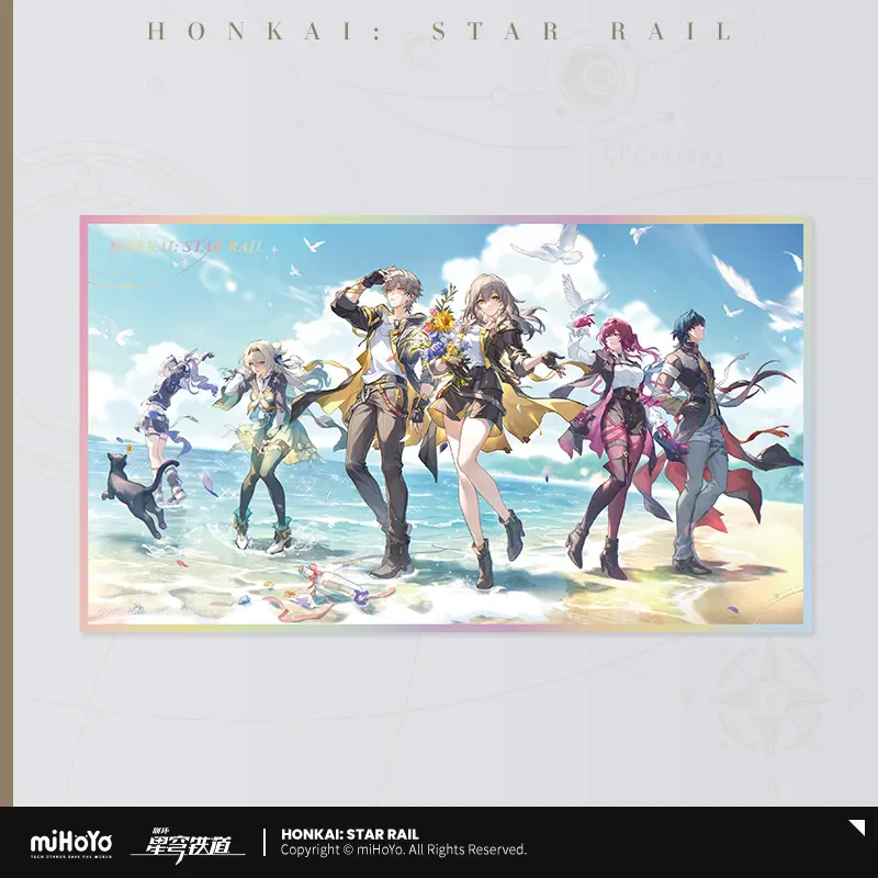 

[Подлинная] miHoYo Game Honkai Star Rail Celebration Blessing Series PET Цветная бумага Аниме Украшение Манга Бумага Косплей Подарки
