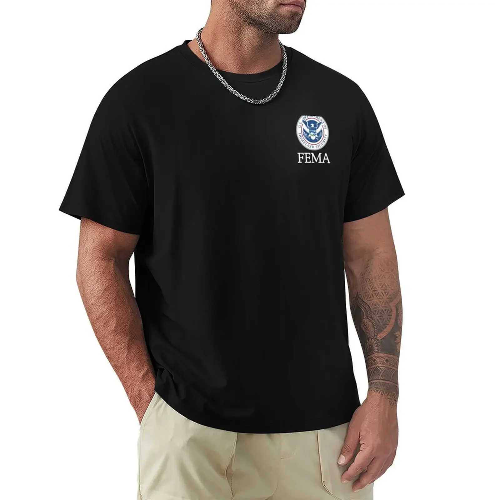 FEMA FEDERAL EMERGENCY MANAGEMENT AGENCY LOGO T-Shirt blue archive custom t shirt hippie clothes mens clothes