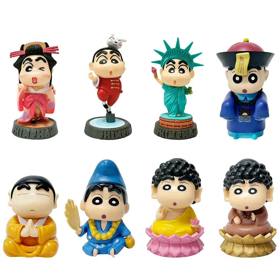 Nohara Shinnosuke Tathagata Buddha Crayon Shin-chan Cola Jigong Xiaoxin Lotus Buddha Box Action Figure Birthday New Year Gift