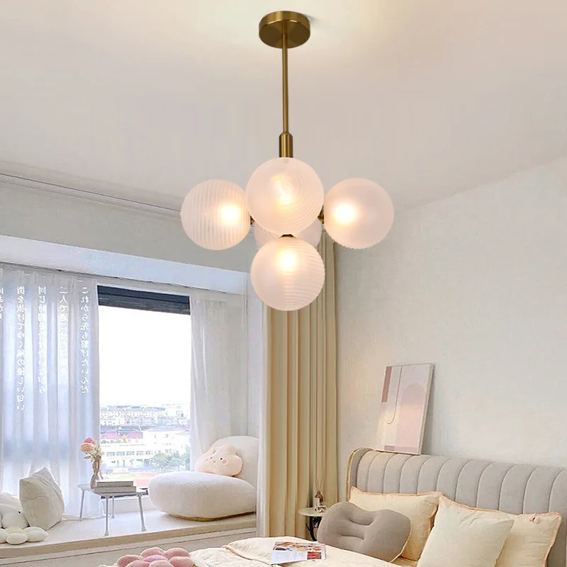 Modo Chandelier Light Glass Bubbles Gold Hanging Lamp Home Decor Modern  Lustre Suspension Luminaire Ceiling lamp Lighting