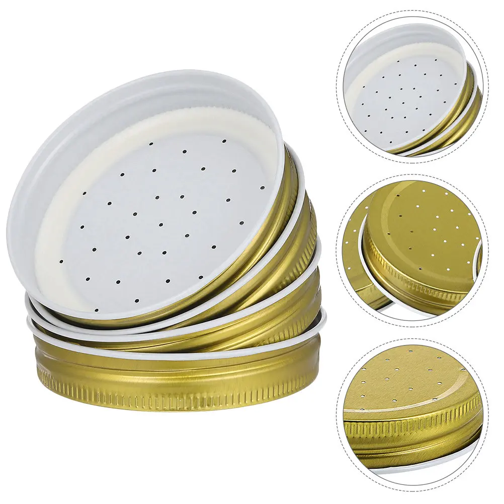 10Pcs Bee Water Feeder Lids Metal Beehive Entrance Replacement Parts 2.87 Inch Beekeeping Tools Feeding Accessories Water