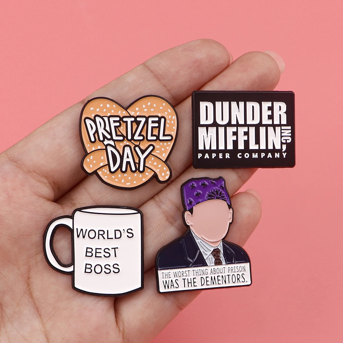 TV Show Enamel Pin Funny Quotes Brooch Pines Lapel Pins Badge on Backpack Clothing Accessories Fashion Jewelry Friends Gifts