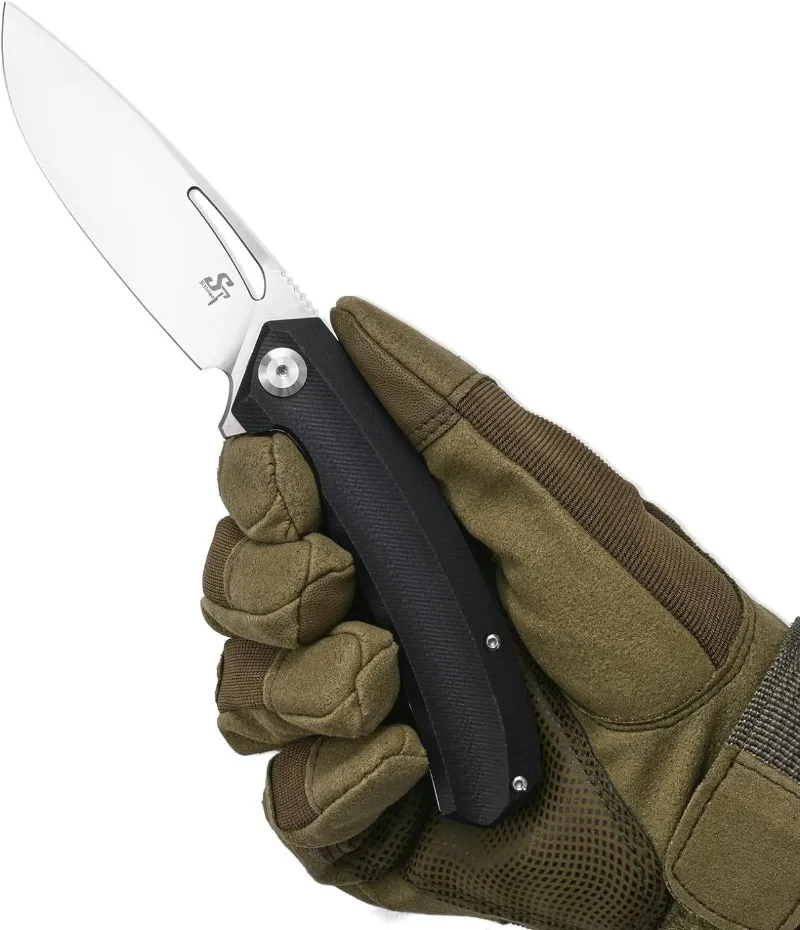 

Sitivien ST119 Pocket Folding Knife D2 Blade G10 Handle Camping Survival Tactical Hunting Outdoor Fruit Utility Knives EDC Tools