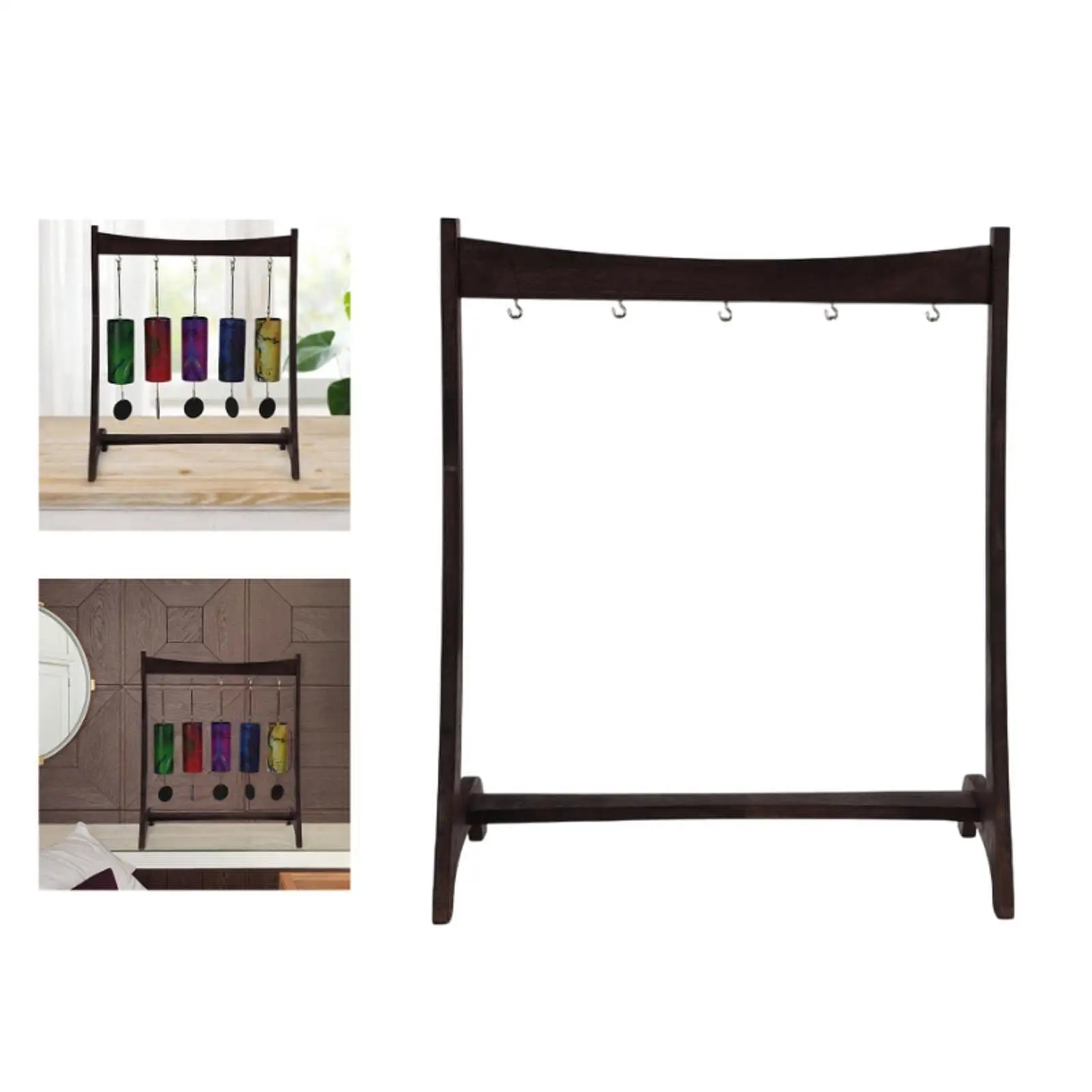 

Wind Chime Stand with Base Decor Chinese Writing Brush Hanger for Tabletop Wedding Event Indoor Outdoor Dinner Table Countertop