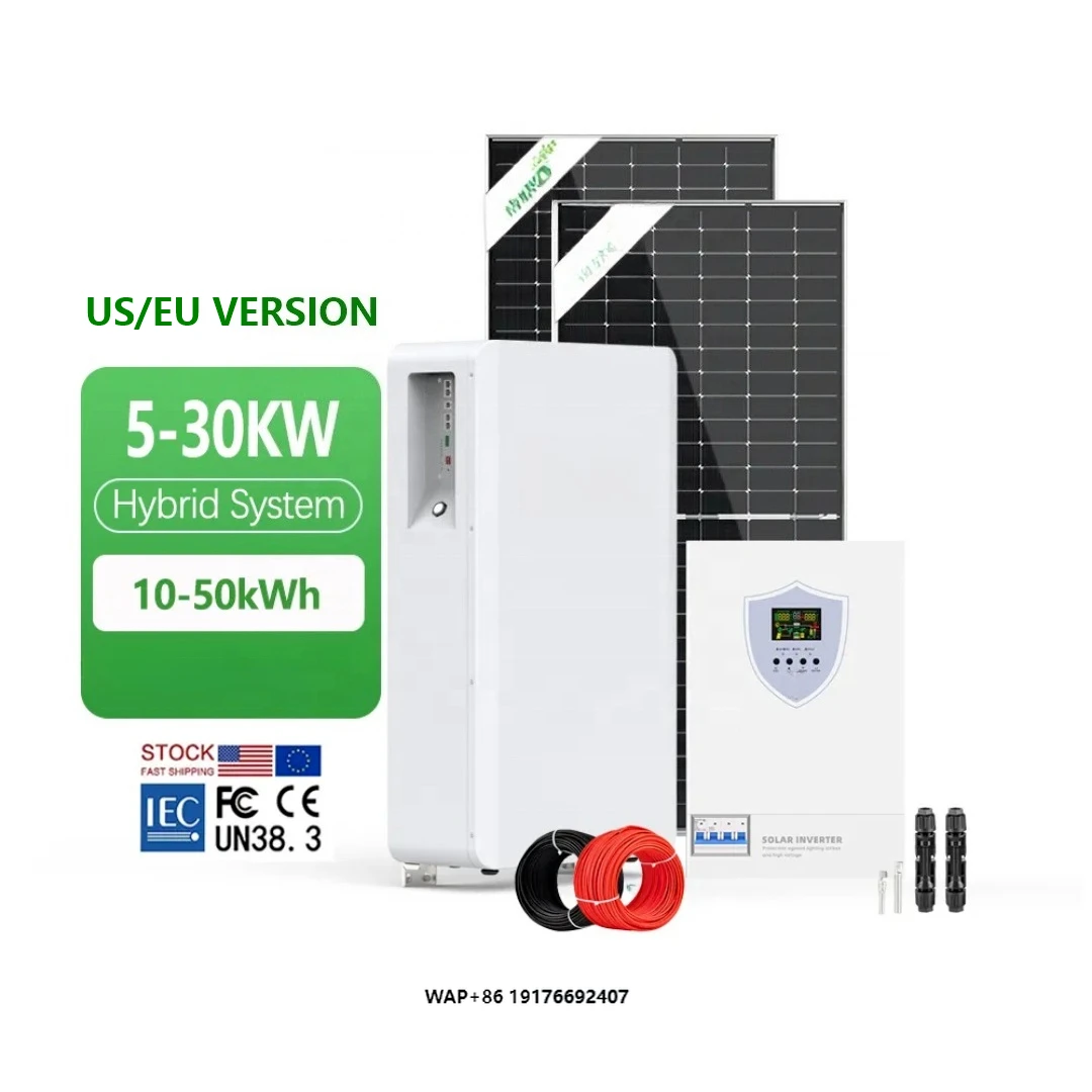 Jinko Solar Panels Hybrid Solar Energy System Full Package 5KW 6KW 8KW 10KW 10kv Complete Commercia Solar System US Local Stocks