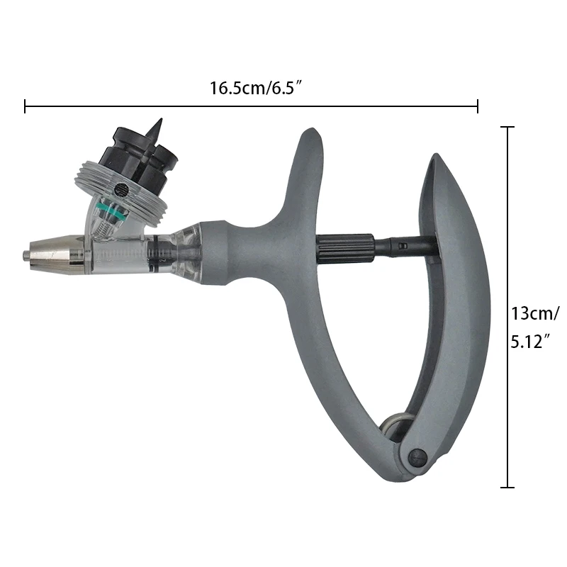 1ml/2ml /5ml Automatic Veterinary Continuous Syringe Animal Injection Adjustable Vaccine for Livestock Pig Cattle Sheep Feeder