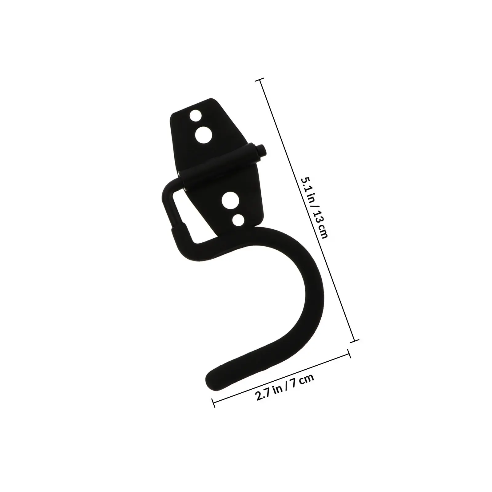 5Pcs Storage Hooks Heavy Duty Hanging Hooks Metal Wall Mounted Organizer Garage Garden Tool Holder Heavy Load Bearing Storage