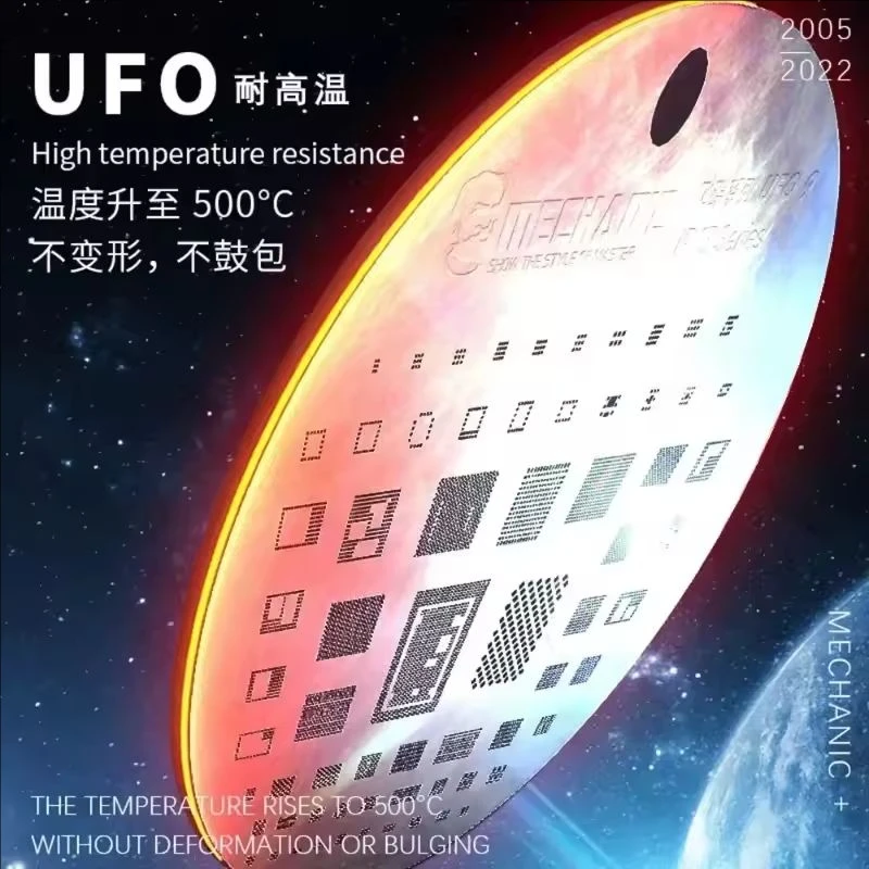 MECHANIC 11PCS UFO BGA Reballing Stencil Set For IP X-17 Series High Temperature Resistance Steel Mesh Phones Repair Tools