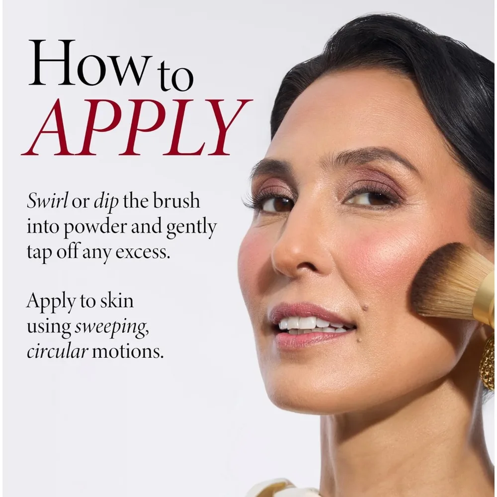 แปรงคาบูกิสีดําแบบยืดหดได้สําหรับการแต่งหน้าแบบของเหลว ครีม และแป้งพร้อมที่จับอะลูมิเนียม