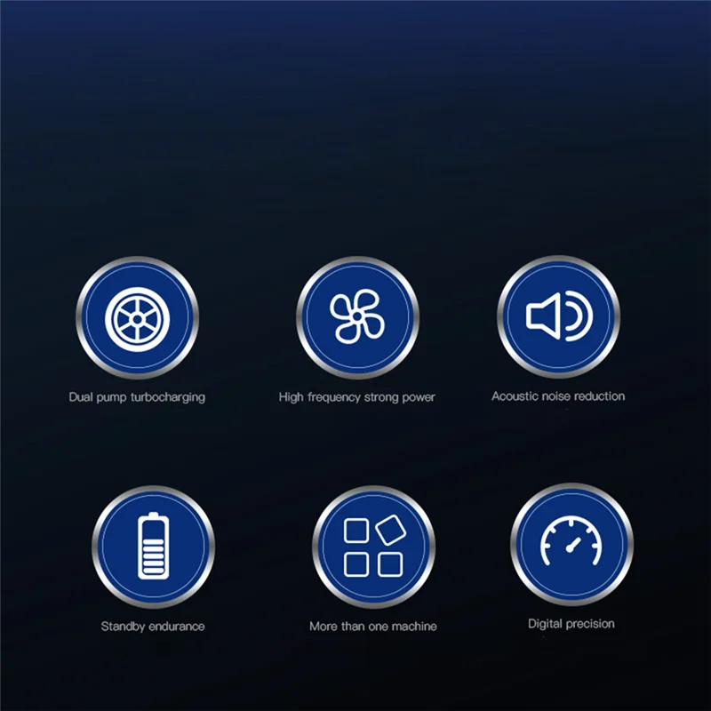 

NEW-Tire Inflator Portable Air Compressor, 6000Mah Wireless Air Pump For Car Tires, For Motorcycle, Auto, Ball, Bicycle