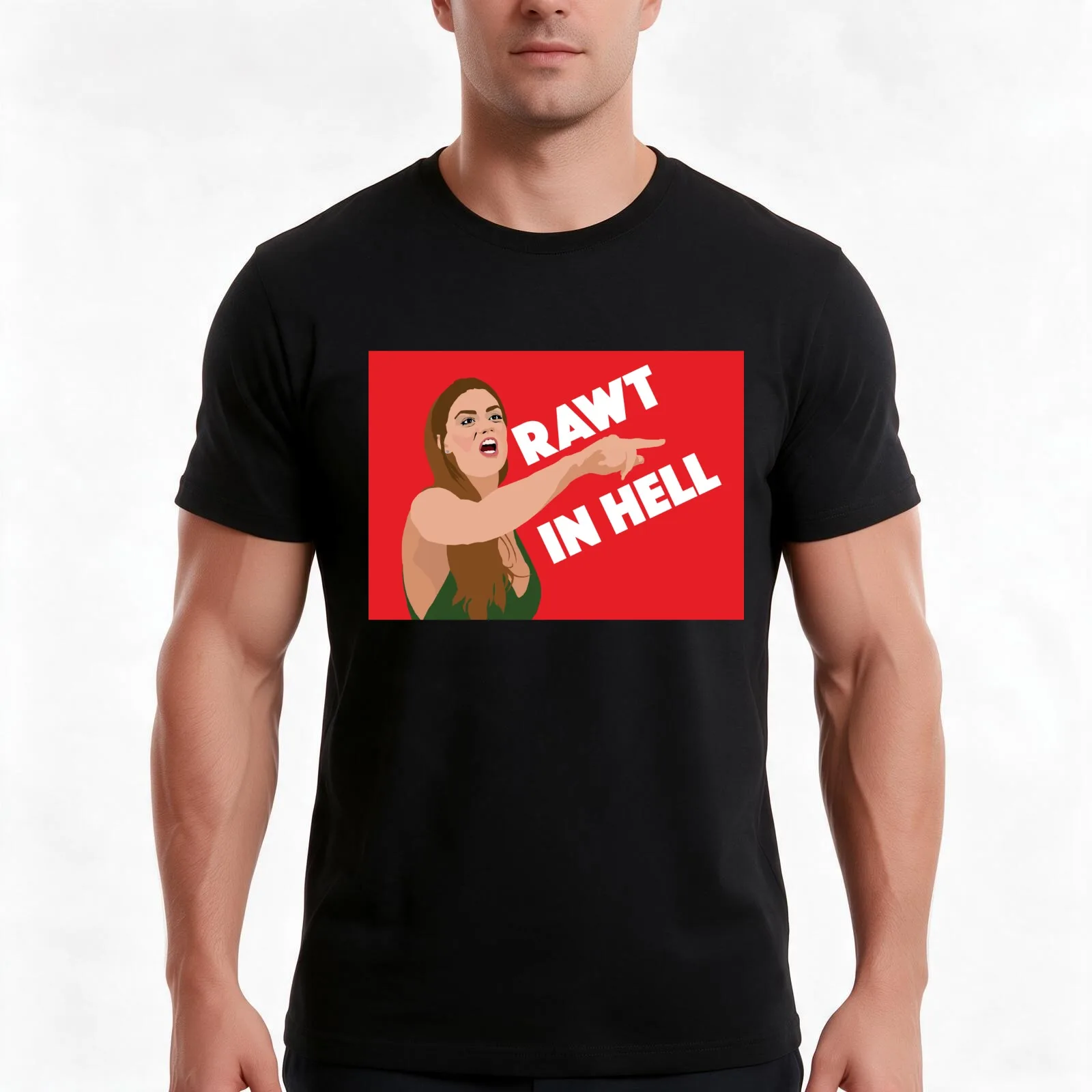 BRITTANY CARTWRIGHT Rawt In Hell VPR (Vanderpump Rules) T-Shirt Summer Casual Cotton Tee Oversized Streetwear Tops