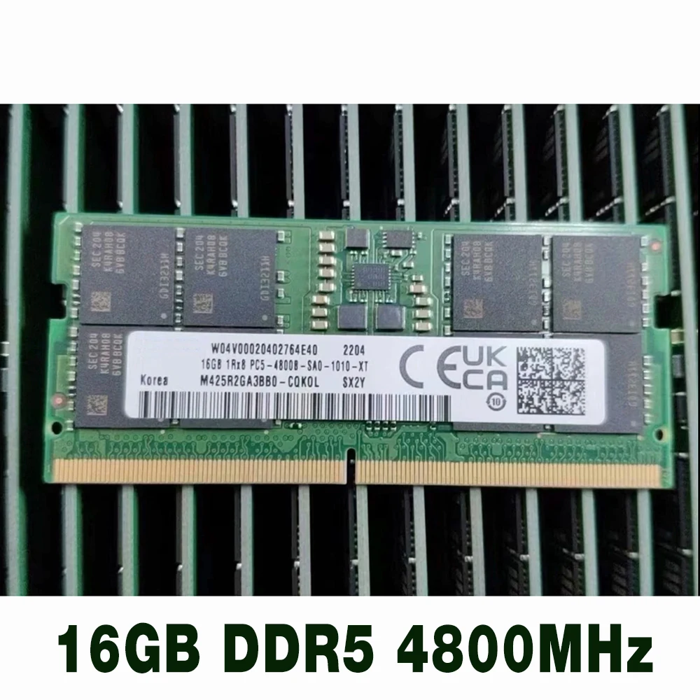 

1 pcs 1Rx8 4800B M425R2GA3BB0-CQKOL Laptop RAM For Samsung Notebook Memory Fast Ship High Quality 16GB DDR5 4800MHz