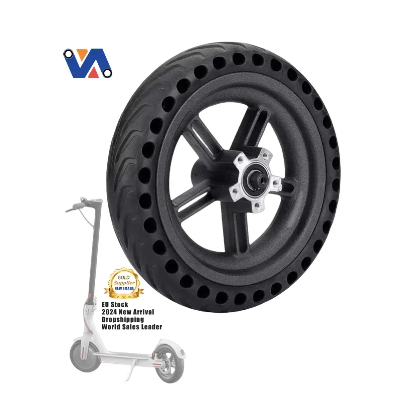 

New Image Warehouse M365 Front Wheel Hub Motor Tires 10 Inch Wheel Tyre Rear With Solid Tire For Pro 2024 Electric Scooter Wheel