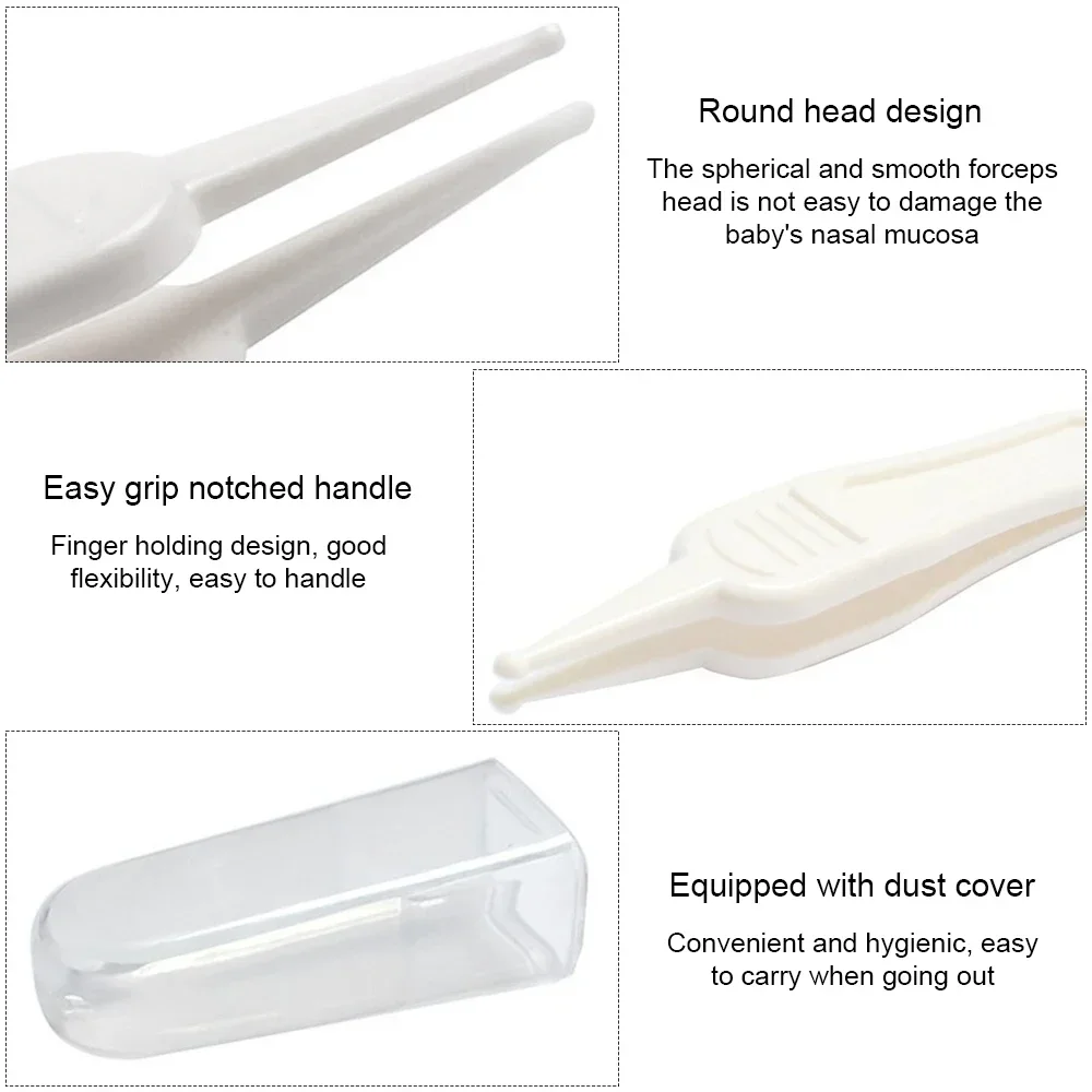 Baby Nose Cleaning Tweezers Infant Ear Nose Navel Clean Tool Safe Baby Dig Booger Clips Snot Removal Newborn Cleaning Supplies