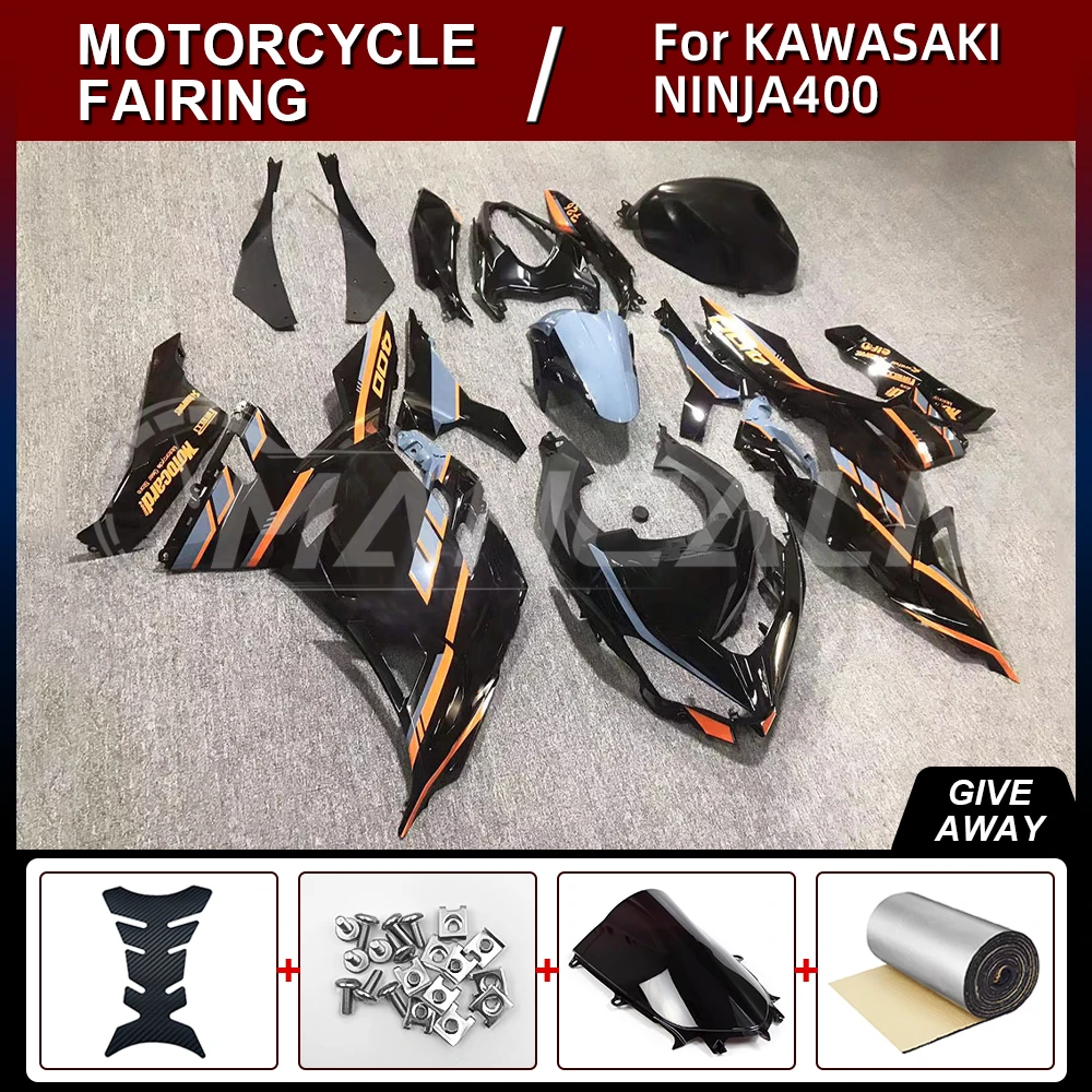 

Motorcycle fairings kit full Injection for KAWASAKI Ninja400 2018-2021 High Quality ABS Body Kit black orang white red 13 color