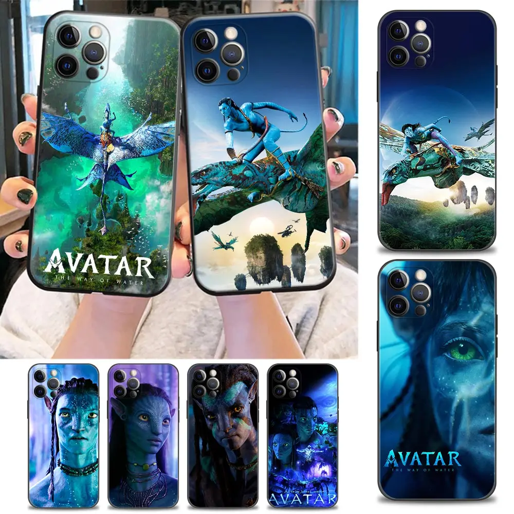 

Avatar 2 The Way Of Water Fundas Phone Case For iPhone 15 11 12 13 14 Pro Max Mini XR Xs SE 2020 8 15 Plus Cases Silicone Cover