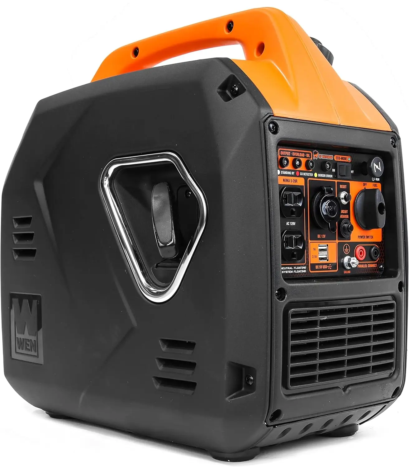 2350-Watt Portable Inverter Generator with Fuel Shut Off and CO SensorProduces 2350 surge watts and 1900 rated watts