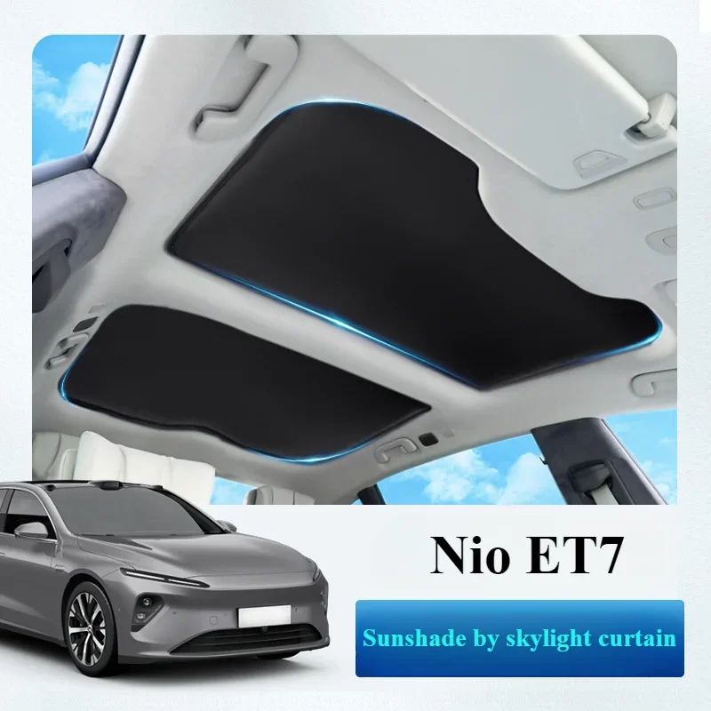 FOR Applicable to WEilai et7 sunroof visor front and rear sunroof visor sun protection heat insulation modified car roof visor