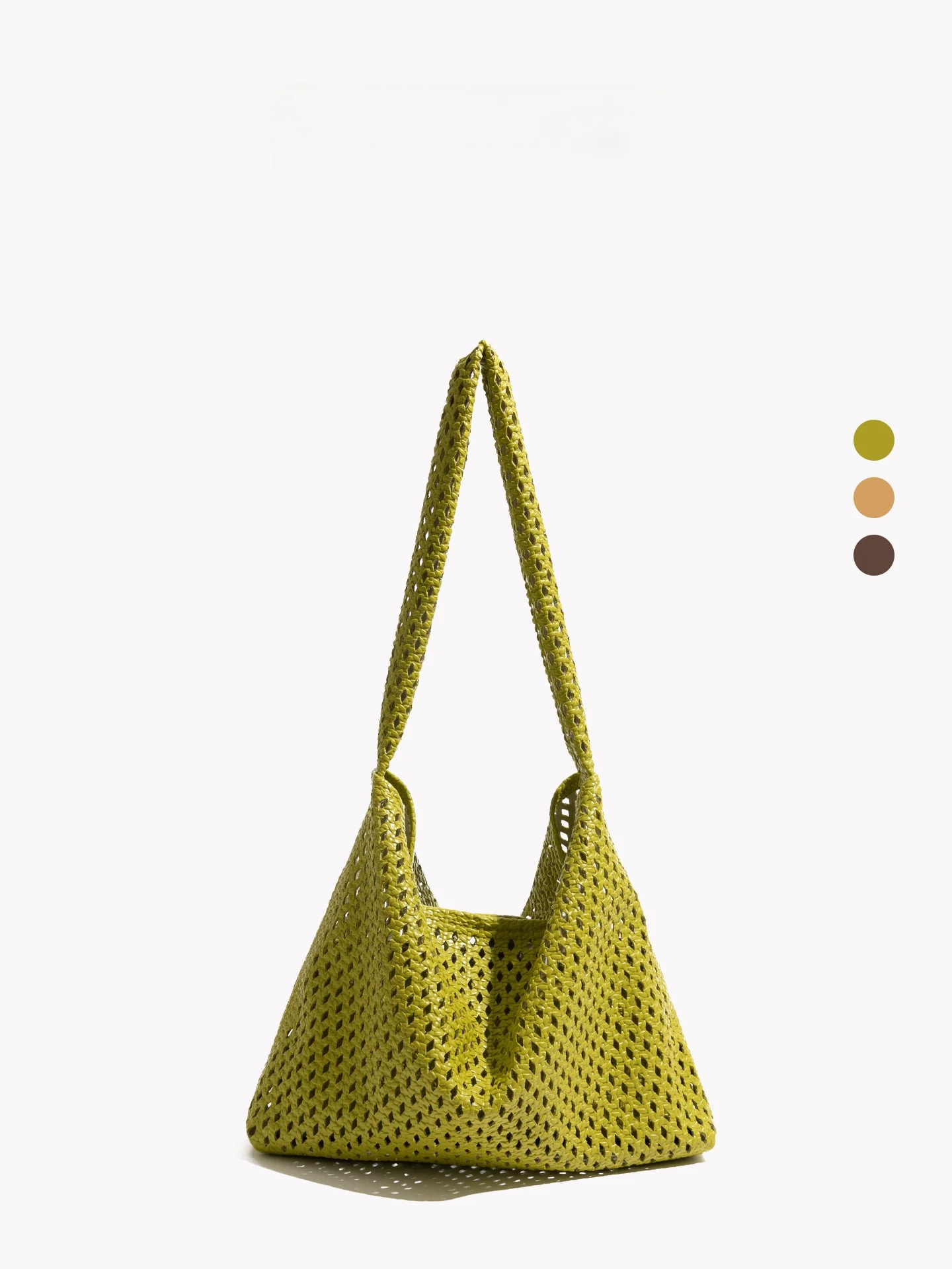 

Orange Girl Commute Bucket Bag Hollow out Knit Soft Shoulder Women's Fashion 2026 New Style Tote Bag Commuter Single Shoulder...