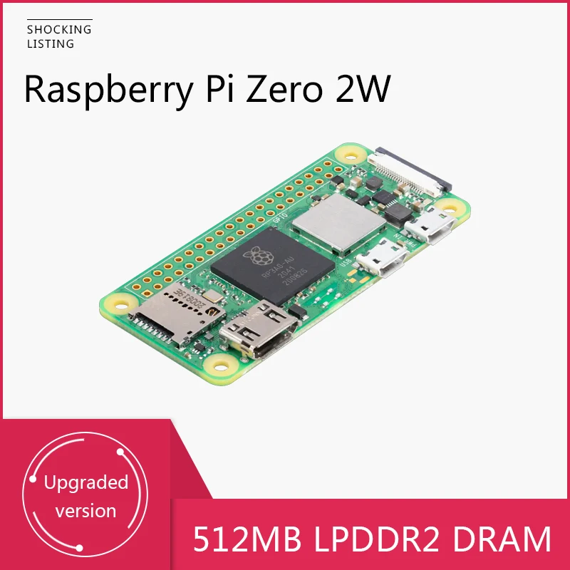 Raspberry Pi Zero 2 W Pi 0 2 W futerał na zestaw płyt zasilacz Mini kabel HDMI Uusb zlewozmywaki