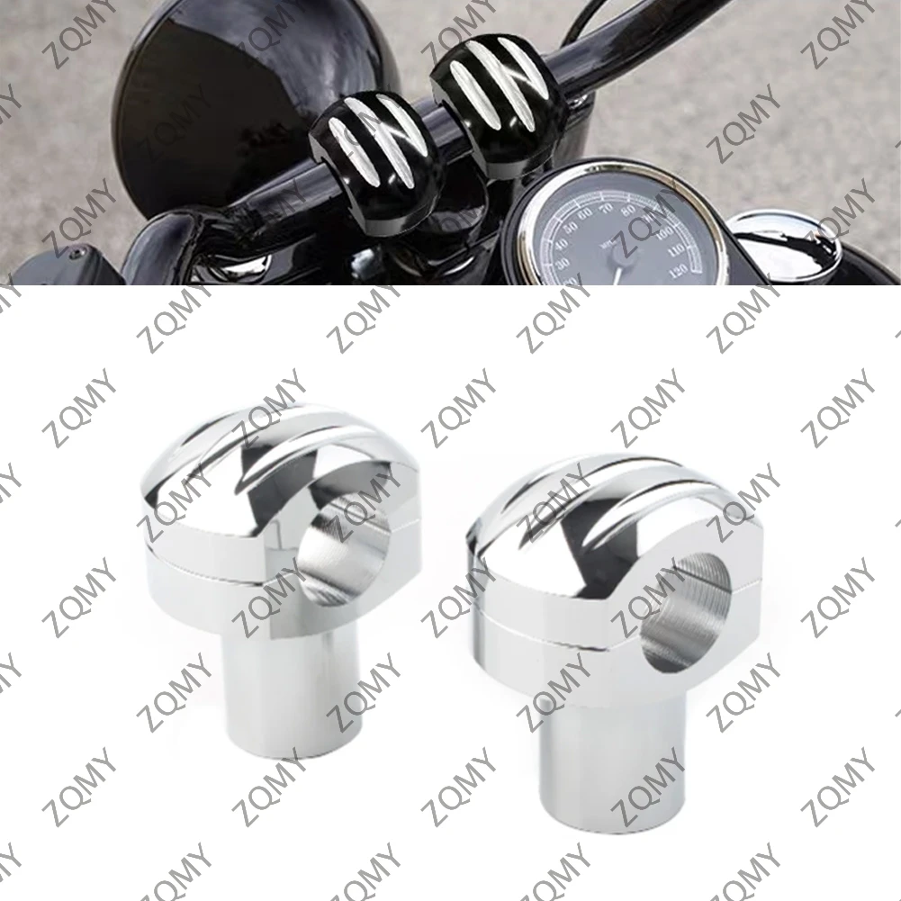 Alumínio liga Riser braçadeira para motocicleta, 1 "guiador para Harley Touring Dyna Sportster XL 883 1200 Softail