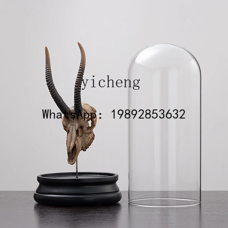 XX Creative Animal Glass Cover Ornament Home Living Room Decoration Craft