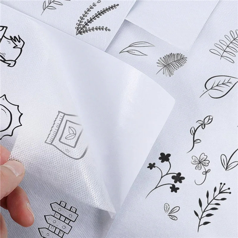 B48A Stick & Stitch Embroidery Paper For Embroidery Dissolvable Embroidery Transfer For Transferring Embroidery Patterns 10PC
