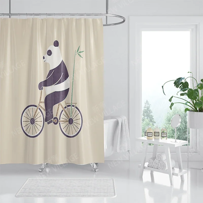 Waterproof fabric shower curtain Bathroom curtain accessories 180x200 Bath curtain for shower 240*200 cartoon cute decor 240x200