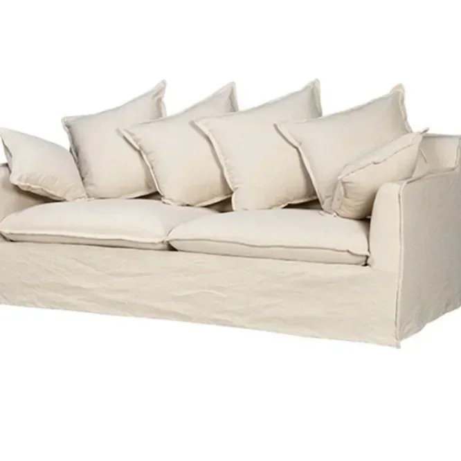 Removable and washable three-person sofa homestay model room apartment small apartment living room sofa
