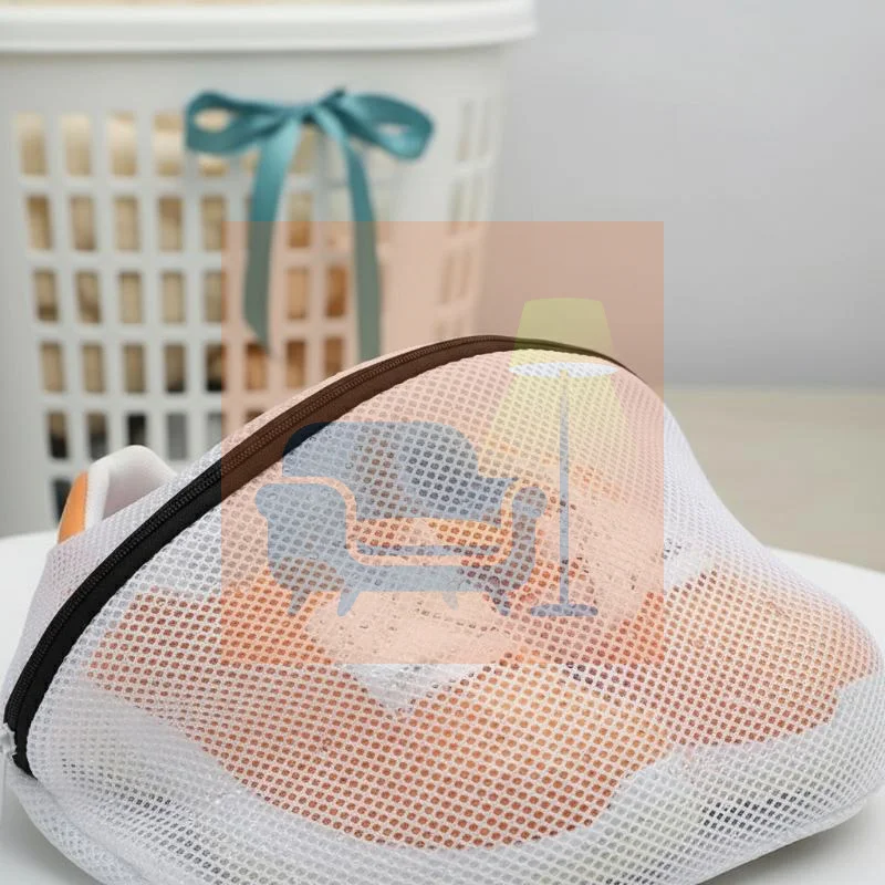 Mesh Laundry Bag For Shoes Boot With Zips For Washing Machines Hot Travel Clothes Storage Box Organizer Bags