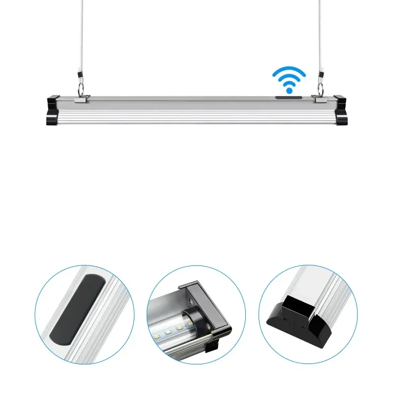 indoor growing 2ft 24w full spectrum smart app control hydroponics vertical farm lighting LED grow strip light bar