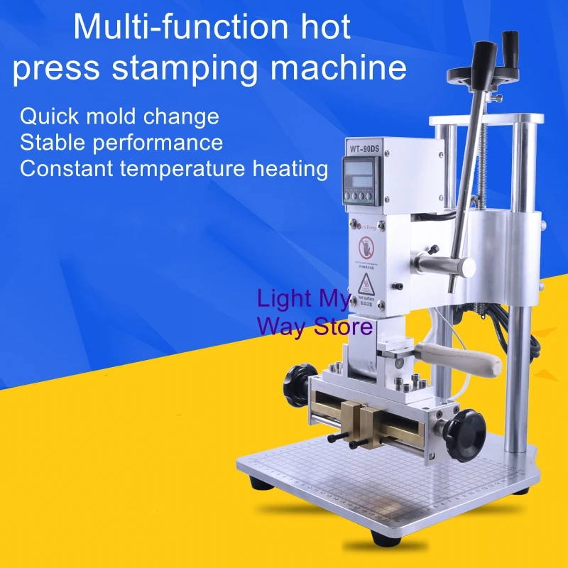 

Hot stamping machine live letter leather paper press marking machine branding machine PU hot stamping machine