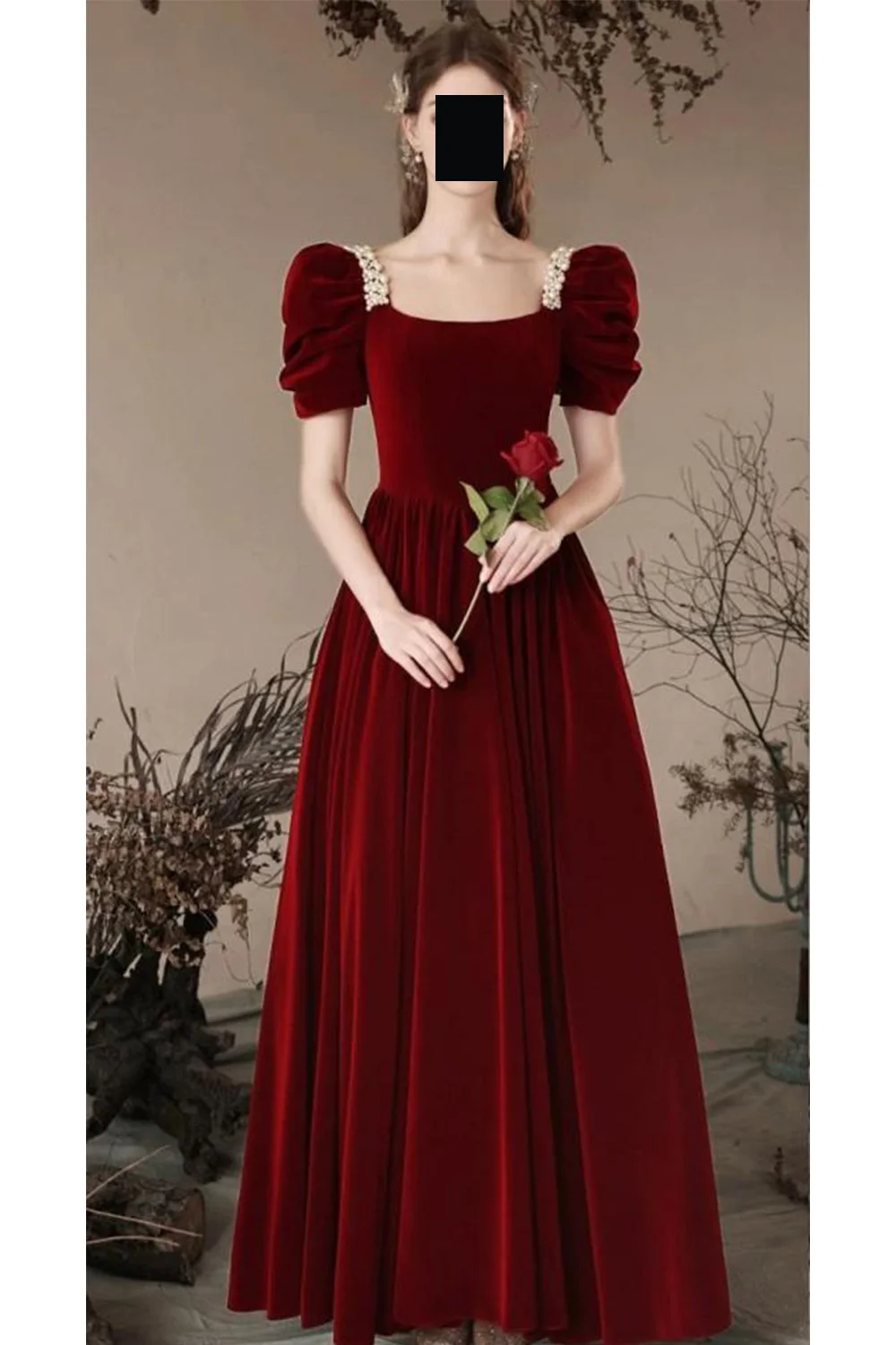 

Платья Элегантные вечерние платья по индивидуальному заказу 2025 А-силуэта с квадратным воротником из органзы длиной до пола, с лентой из бисера, платья для выпускного вечера