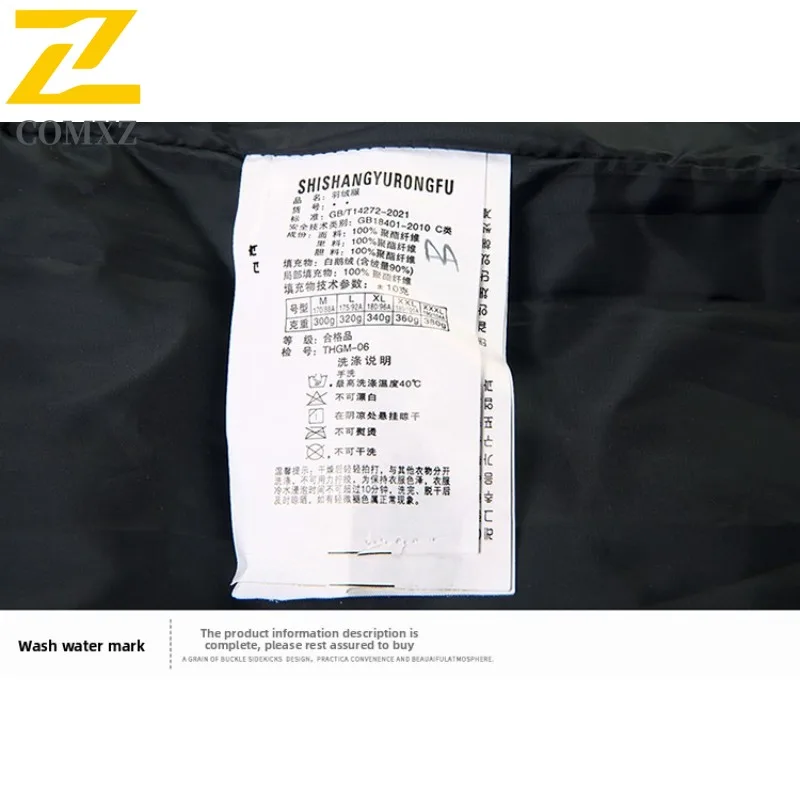 COMXZ 2025 Premium Men Mid-Length Jacket American Style Premium Feel Lapel Coat breathable lightweight Warm Leisure windbreaker