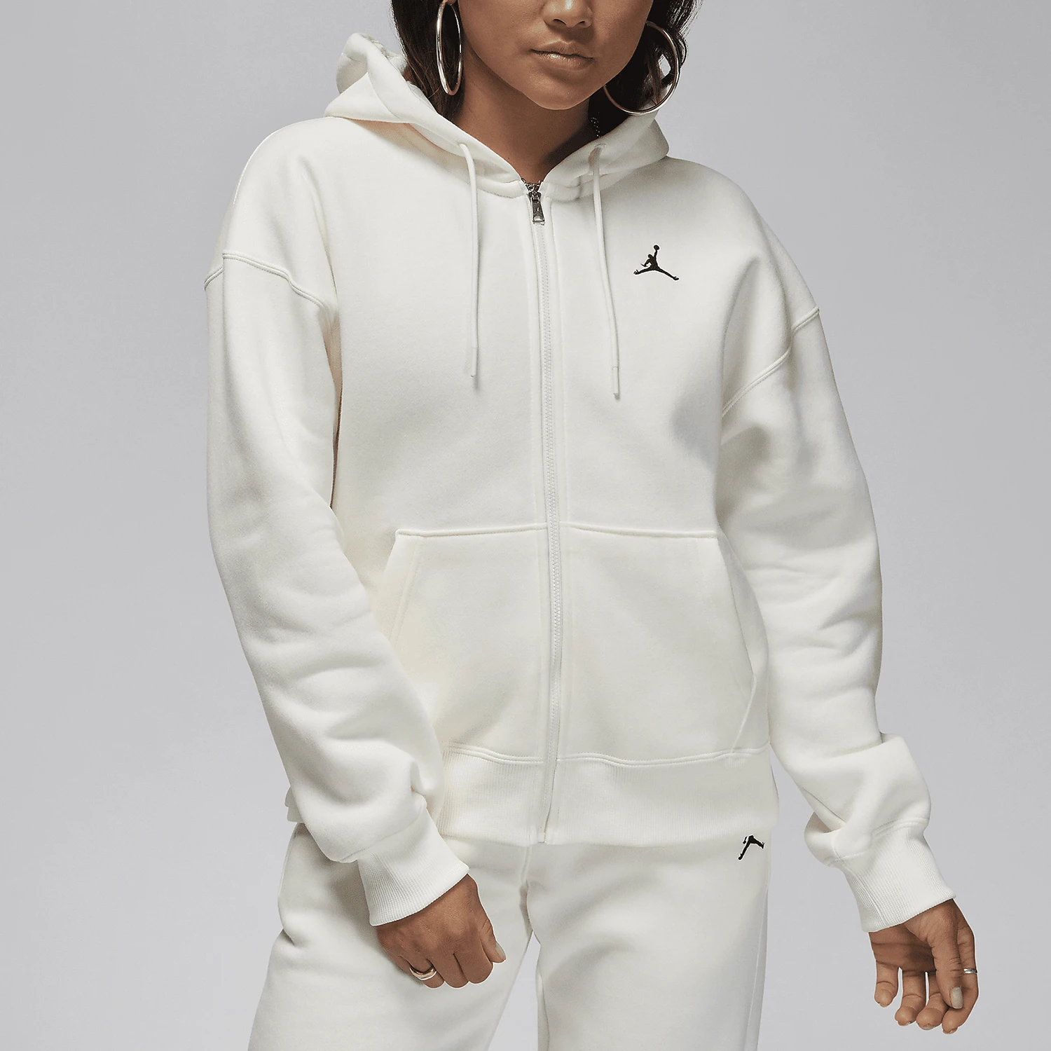 

Nike Authentic Jordan Brooklyn Women's Fully Fleece Hooded Jacket FD7866-133