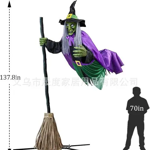 Halloween Decorations Outdoor Animated Witch Halloween Horror Witch