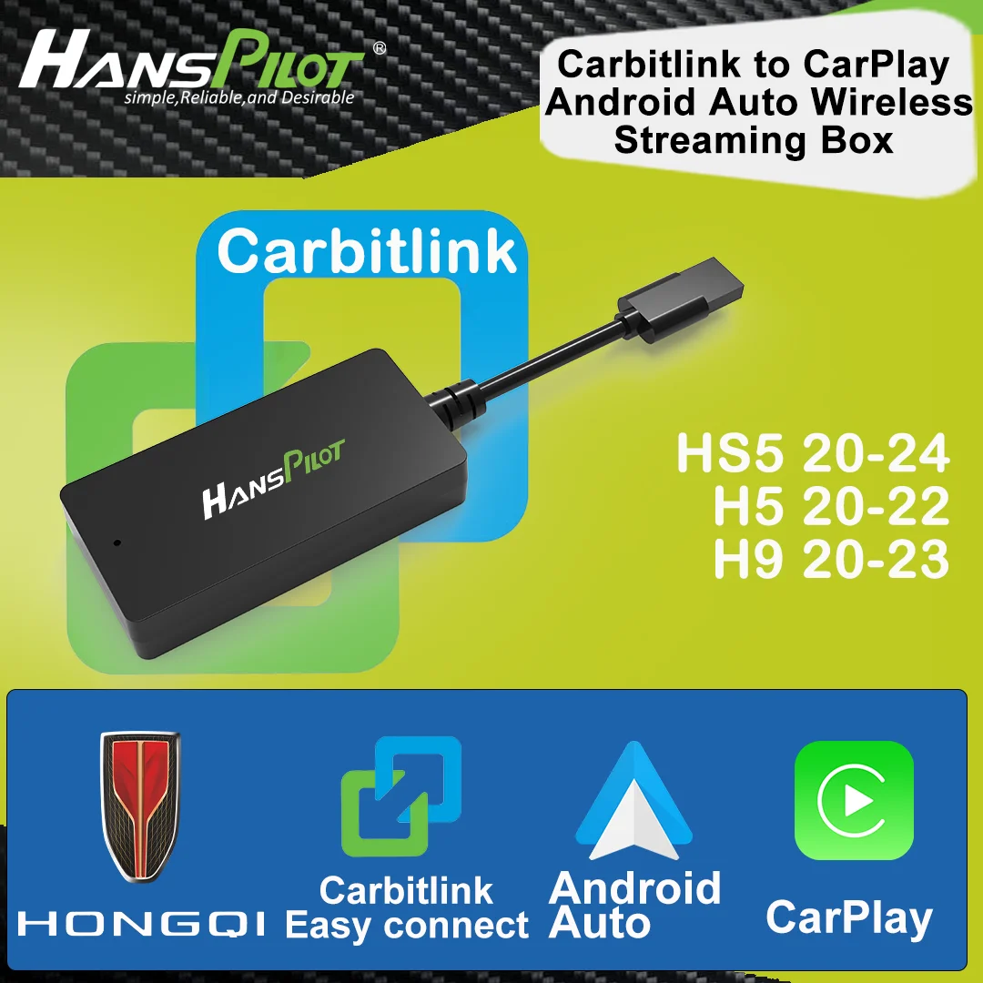 

NCP0036 HongQi HS5 H5 H9 carbitlink easy connection adapter convert to CarPlay & Android Auto