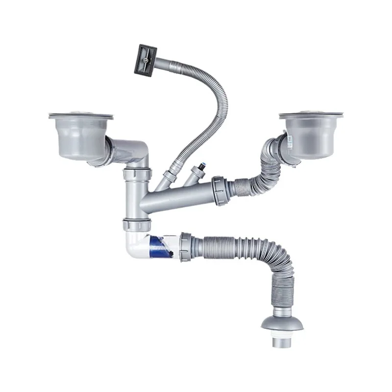 

Vegetable basin single slot kitchen wall drain pipe double slot wall deodorant sewer pipe