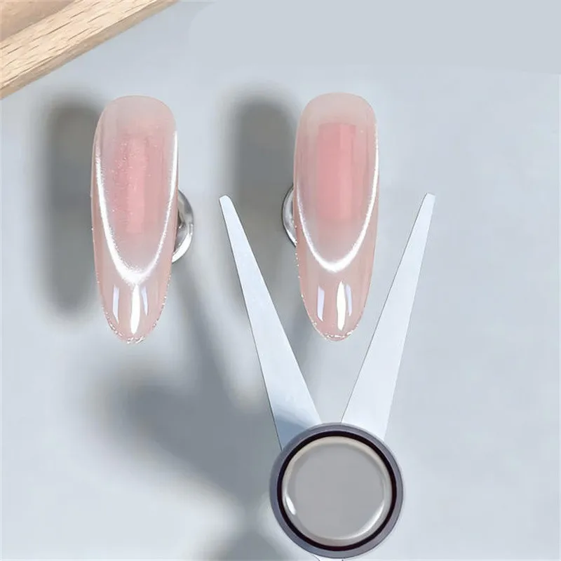 더블헤드 프렌치 네일 아트 자석 세트 캣아이 마그네틱 로드 조합 네일 아트 DIY V자형 효과 젤 네일 폴리쉬 자석