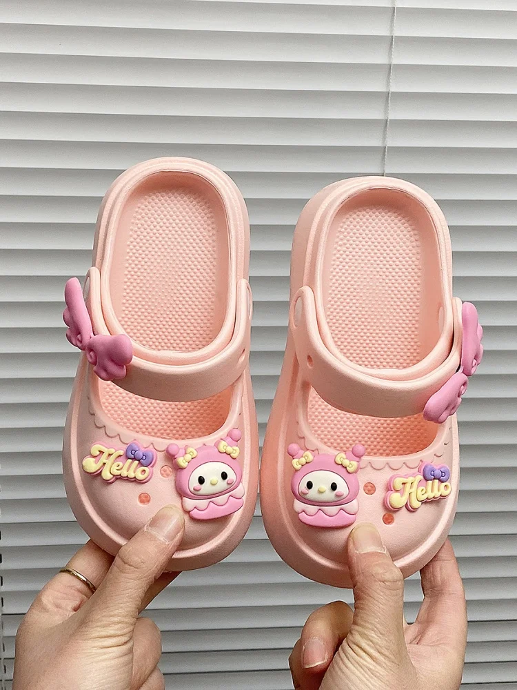 

2025 New Mary Jane Height Increase Slippers Women's Beach Sandals Platform Toe Wrap Half Slippers Women's Outer Wear