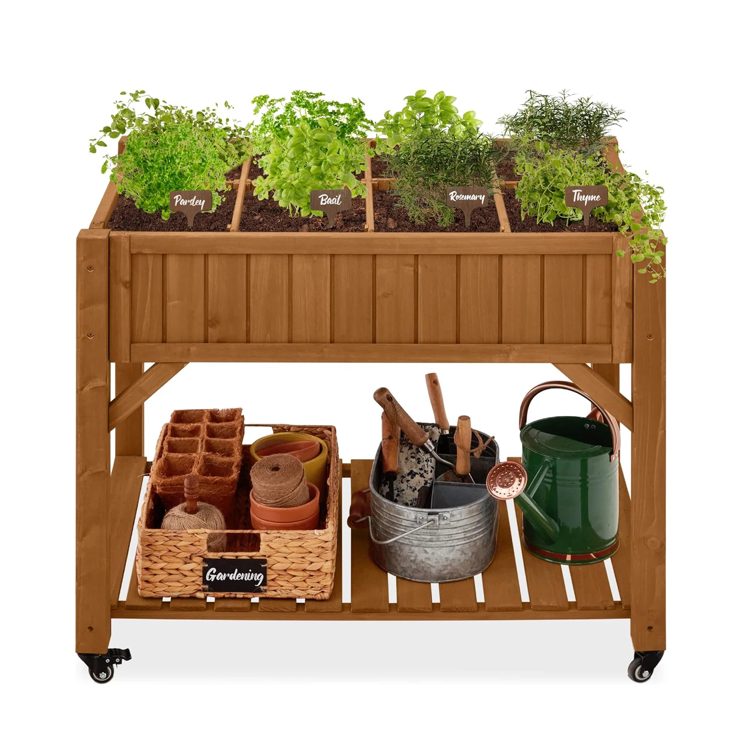 Wooden Raised Garden Bed Outdoor DIY Metal Raised Garden Bed Outdoor With Wheels