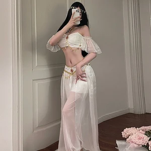 Ägyptischer Bauchtanz von Königinuniformen, sexy Göttin Cosplay -Kleidung, Aladdin Indian Dance, Exotic Hotel Disco 10 Hauptverkauf Fantasy India Sexy Frau - №2