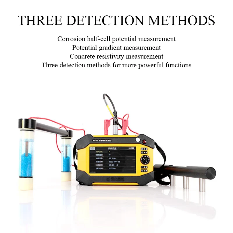 HC-X6 Steel Corrosion Detector Concrete Resistivity Corrosion Half-Cell Potential Potential Gradient Testing Equipment