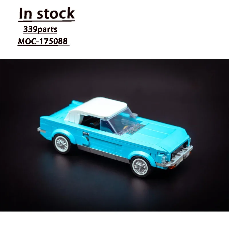 

MOC-175088 Новая классическая культовая модель спортивного суперкара, строительные блоки, 339 деталей, креативная игрушка на день рождения для мальчиков и детей